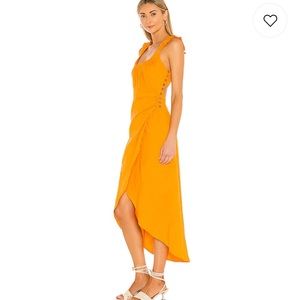 Free People At Dusk Midi Dress in Poppy Field